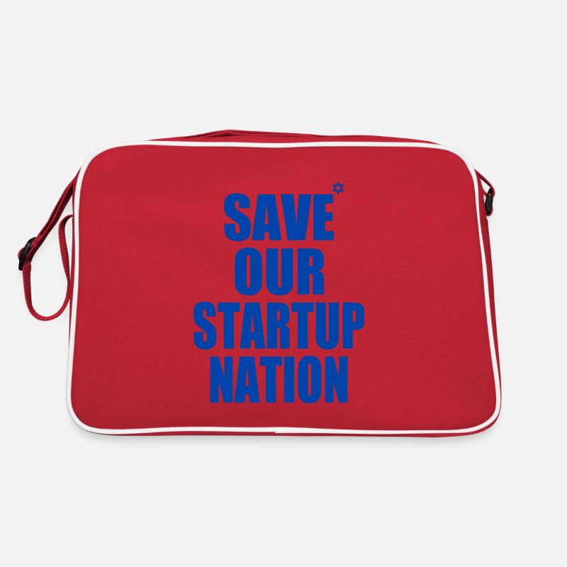 save our startup nation Retro Tasche