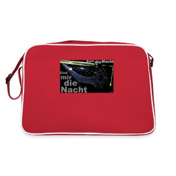 Zoffart DIE NACHT - Retro Tasche - Rot/Weiß - Hinten