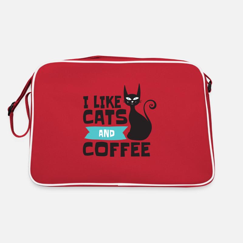J’aime les chats et le café, les chats et les amateurs de café Sac Retro