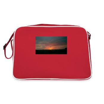 Coucher de soleil - Sac Retro - rouge/blanc - Dos