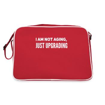 I am not aging, just upgrading - Retro Bag - red/white - Back