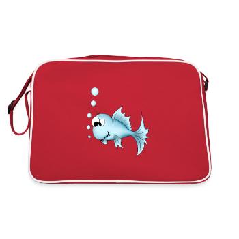 poisson - Sac Retro - rouge/blanc - Dos