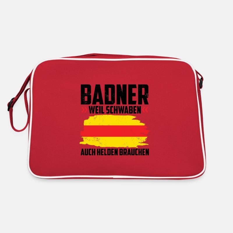 Baden - Retro Tasche - Rot/Weiß