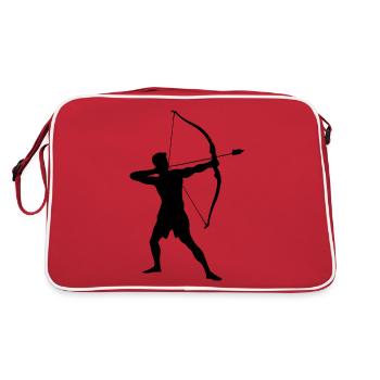 Archer Silhouette, Precise - Retro Bag - red/white - Back