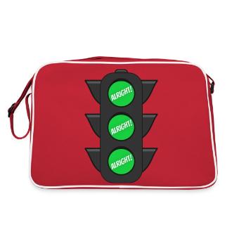 Feu vert - D’accord, d’accord, d’accord - Sac Retro - rouge/blanc - Dos