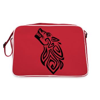 Personnage Viking Fenrir Fenriswolf Loup Enfant Loki - Sac Retro - rouge/blanc - Dos