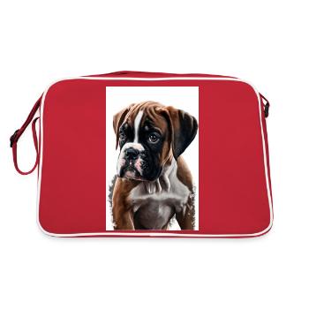 Chiot boxer - Sac Retro - rouge/blanc - Dos