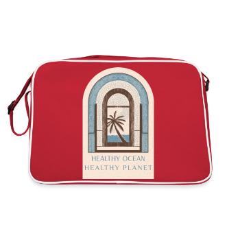 Marine Conservation - Sac Retro - rouge/blanc - Dos