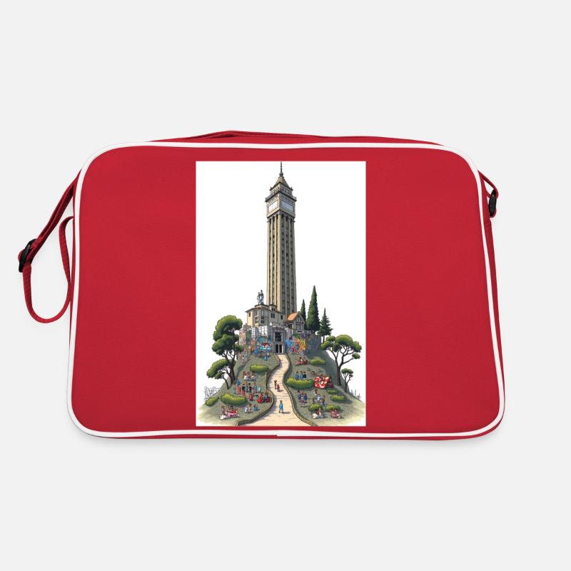 San Francisco Coit Tower Retro Tasche