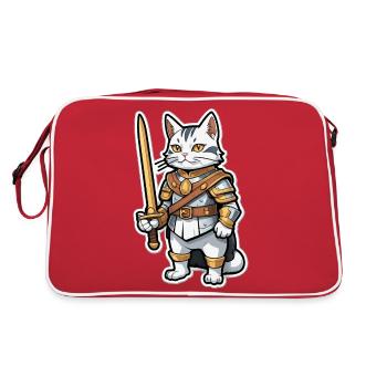 Bande dessinée Cat Knight - Sac Retro - rouge/blanc - Dos