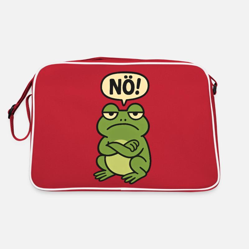 Déclaration, non, grenouille, tout simplement non Sac Retro