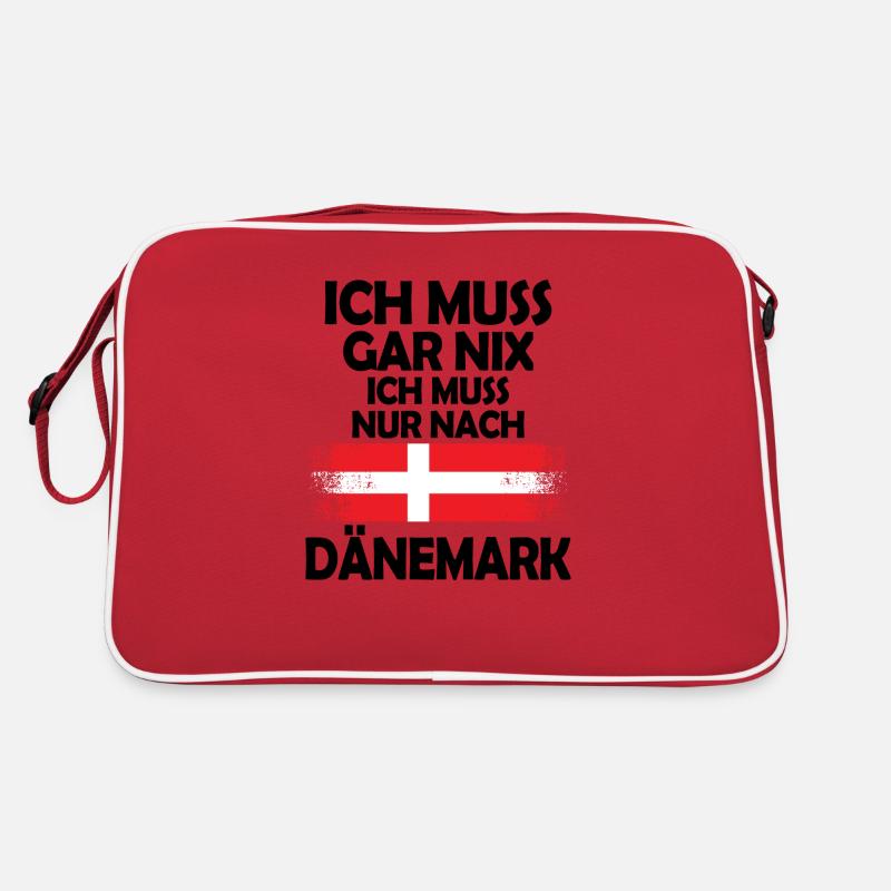 Dänemark Nord Geschenk Spruch Retro Tasche