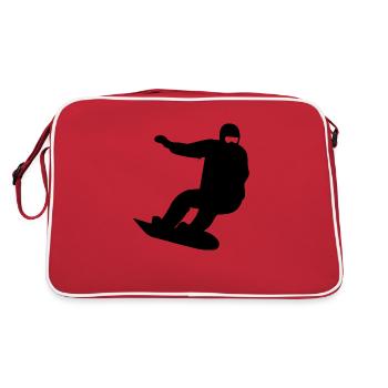 Snowboard Snowboarder - Retro Bag - red/white - Back