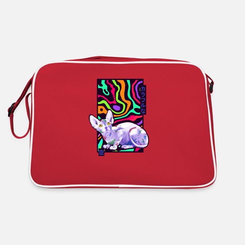 Sphynx Farben Katze Retro Tasche