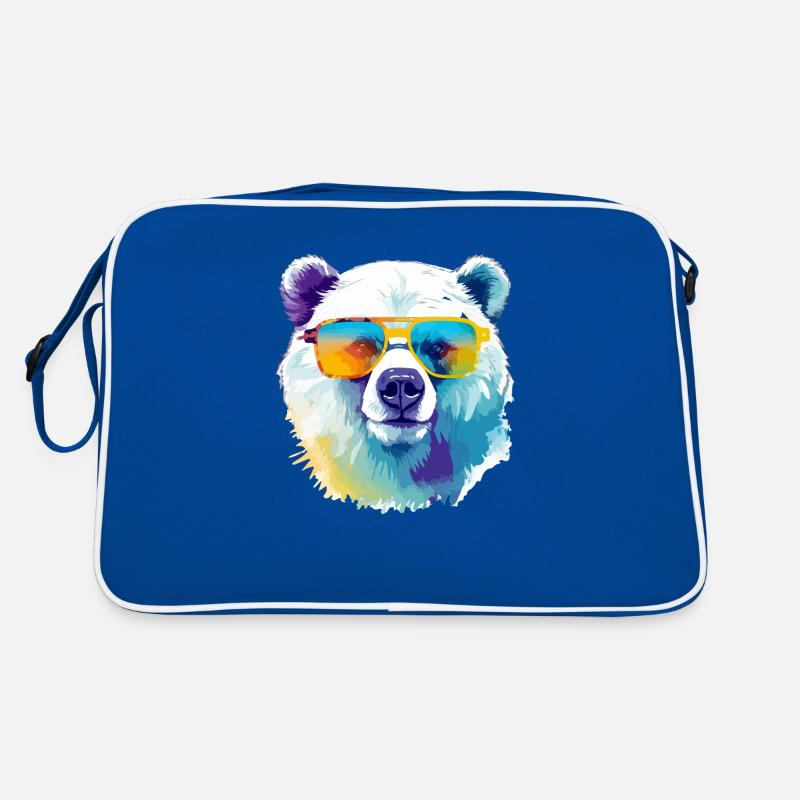 Bruce the polar bear Retro Bag