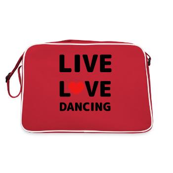 Danse Musique de danse - Sac Retro - rouge/blanc - Dos