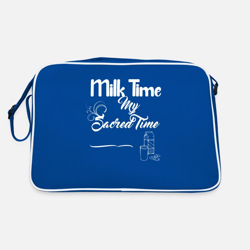 MIlk et biscuits blanc design - Milk Time Sac Retro