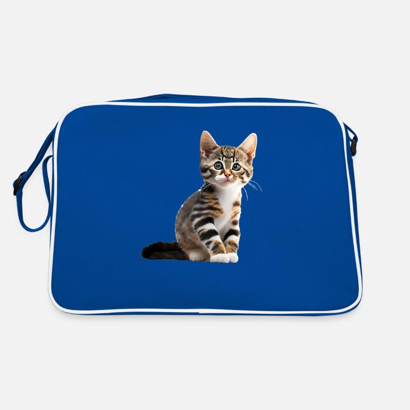 Mignon jeune chat Sac Retro