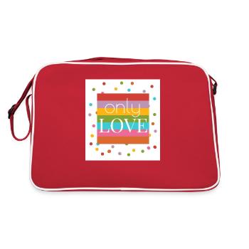 Seul l’amour - Sac Retro - rouge/blanc - Dos