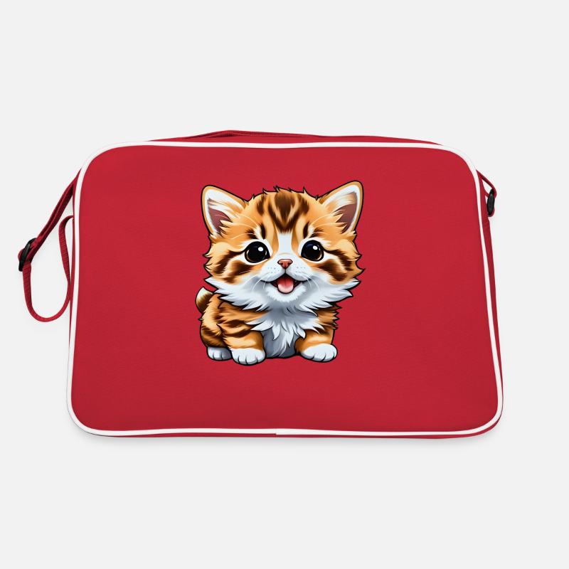 Cadeau de chat mignon Sac Retro
