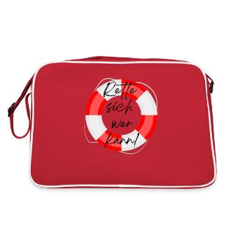 Save yourself if you can - Retro Bag - red/white - Back