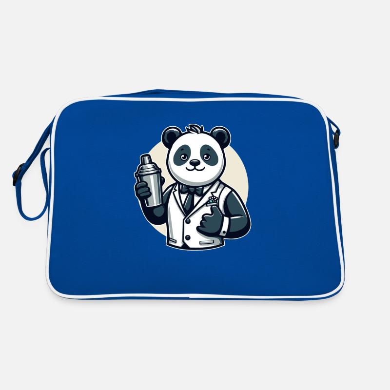 Panda Bär Cocktail Shaker Retro Tasche