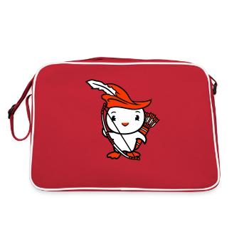 Canard Archer arc et flèche plume chapeau combattant - Sac Retro - rouge/blanc - Dos