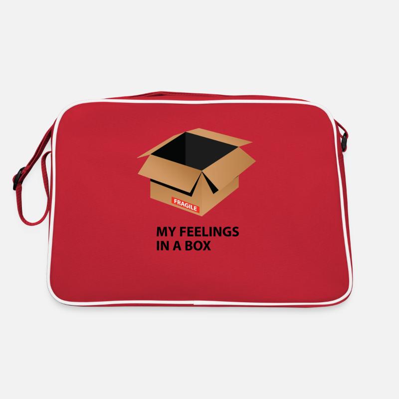 Mes sentiments dans une boîte cadeau de citation Sac Retro