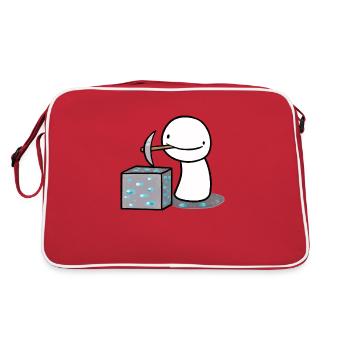 Exploitation minière de rêve - Sac Retro - rouge/blanc - Dos