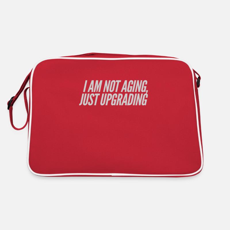 I am not aging, just upgrading - Retro Bag - red/white