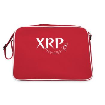 XRP Rocket to the Moon – Ripple Inspired Clothing - Retro Bag - red/white - Back