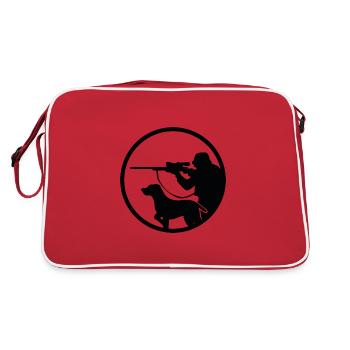 Hunter logo - Retro Bag - red/white - Back