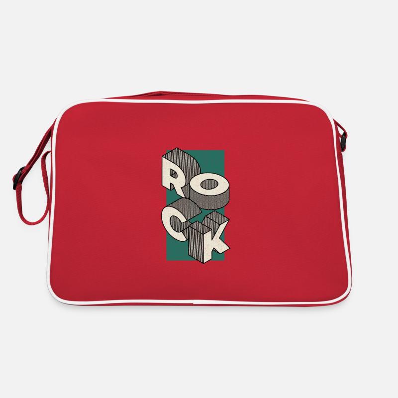 Rock grün creme Retro Tasche