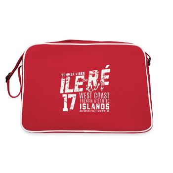 Ile de Ré West coast Atlantic - Sac Retro - rouge/blanc - Dos