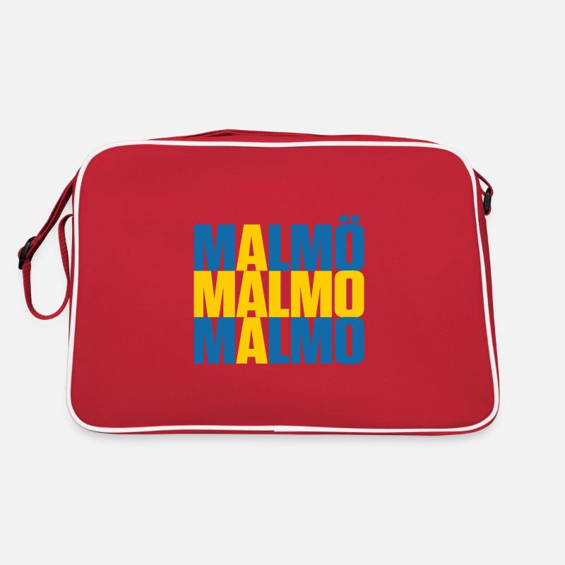 Malmö Sweden Flag Retro Bag