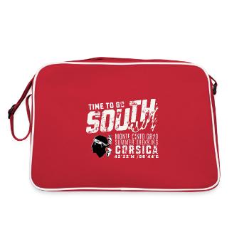 Time to go South Corsica GR20 Monte Cinto - Retro Bag - red/white - Back