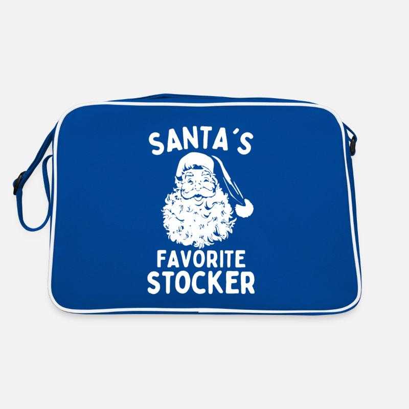 Santas favorite Stocker funny christmas saying Retro Bag