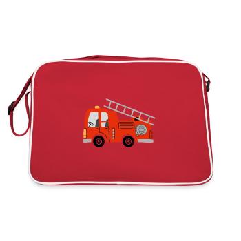 Firefighter firefighters - Retro Bag - red/white - Back
