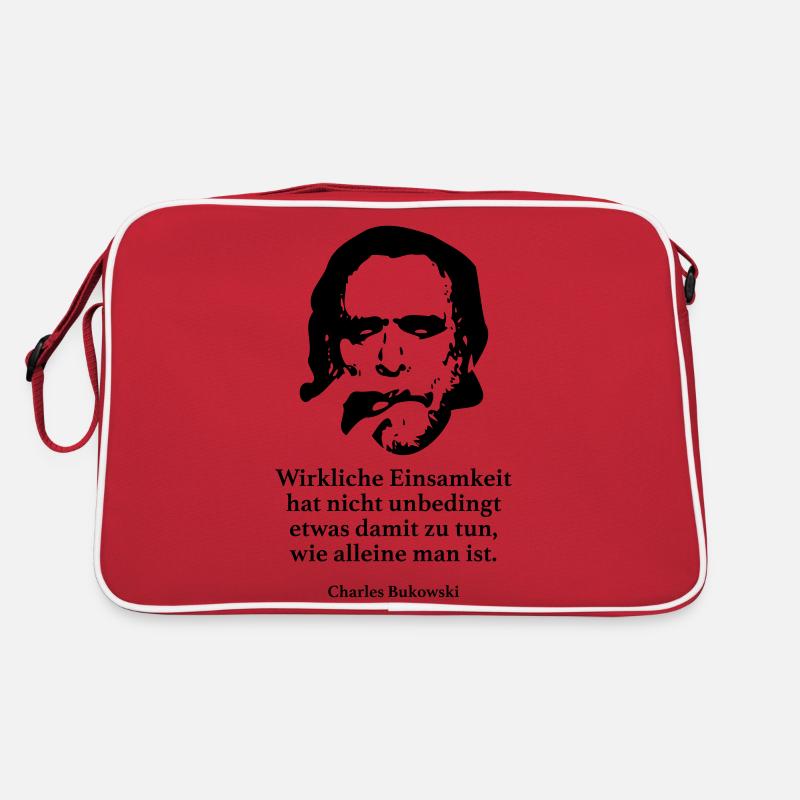 Bukowski: Wirkliche Einsamkeit hat nicht unbeding Retro Tasche