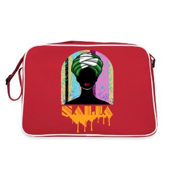 Nigéria Nigérian Afrique Flag Fierté I Cadeau - Sac Retro - rouge/blanc - Dos
