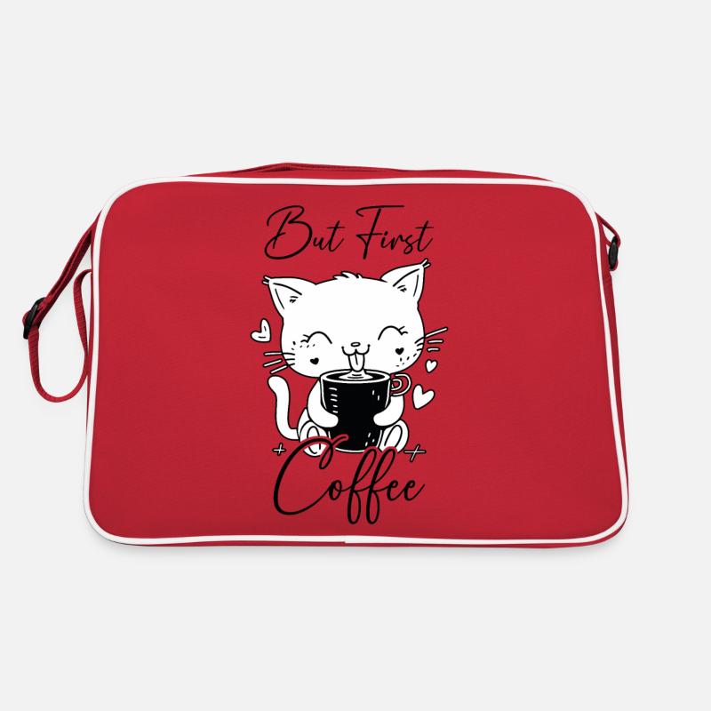 Café De Chat Mais Premier Café Matin Grouch Drôle Sac Retro