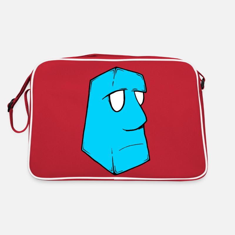 Moai Structure Blue Retro Bag