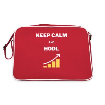 KEEP CALM HODL - Sac Retro - rouge/blanc - Dos
