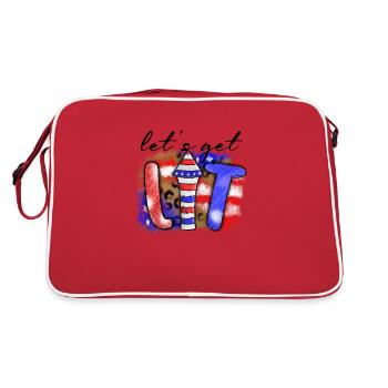 Let's Get Lit - Retro Bag - red/white - Back