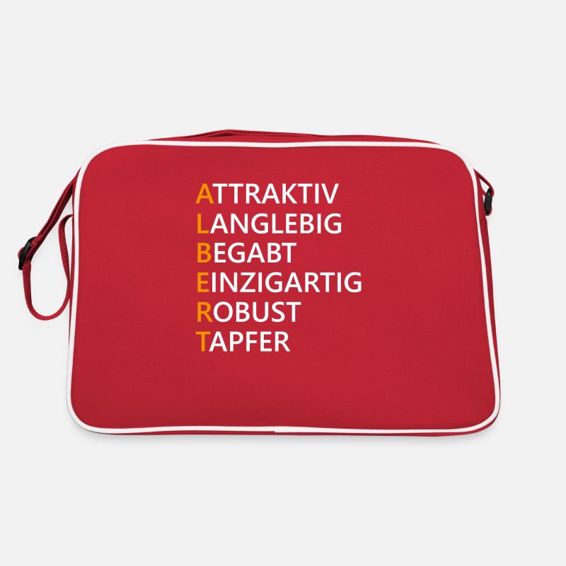 Name Albert Geschenk Retro Tasche