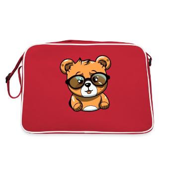 Maki l'ourson - Sac Retro - rouge/blanc - Dos