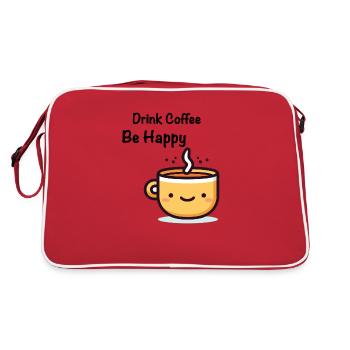 Drink Coffee - Retro Bag - red/white - Back