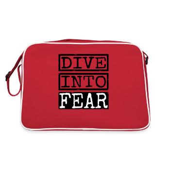 sayings courage quotes humor cultivating courage - Retro Bag - red/white - Back