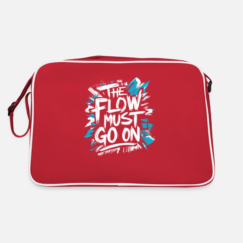 Flow ohne Ende – Eishockey Leidenschaft Retro Tasche