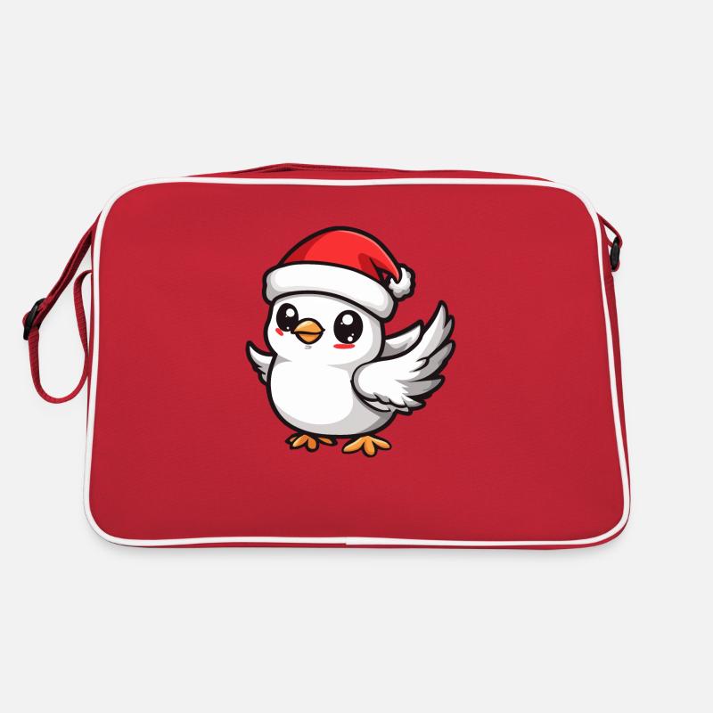 Taube Vogel Weihnachten Retro Tasche